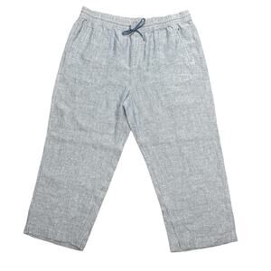 Athleta‎ Retreat 100% Linen Pants Women Plus Size 22 High Rise Wide Leg Pull On